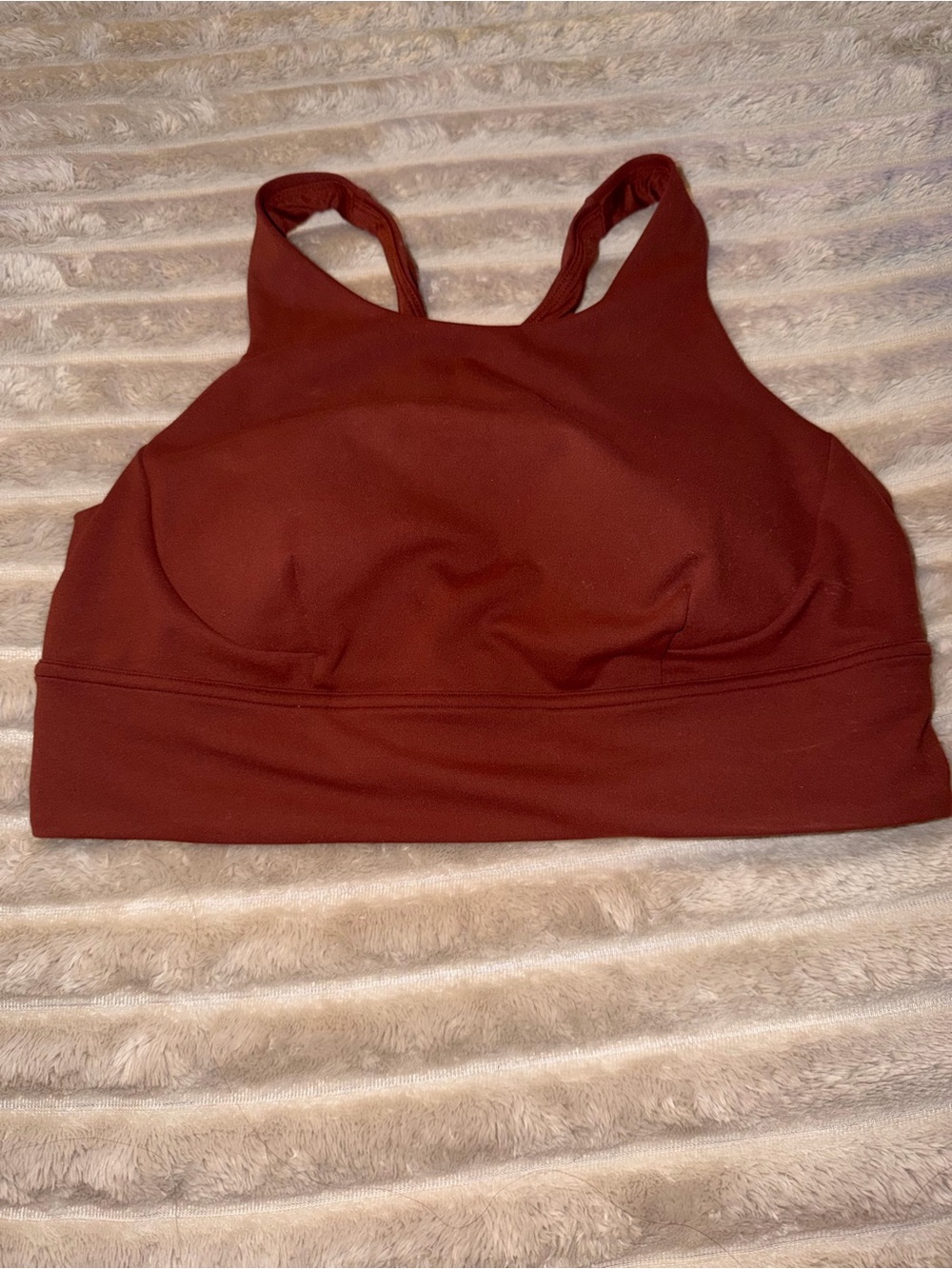 Lululemon Women's Padded Sports Bra - in Rust color size 12